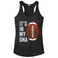 ItS In My Dna American Football Fingerprint Football Player Ladies PosiCharge Competitor Racerback Tank