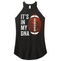 ItS In My Dna American Football Fingerprint Football Player Women's Perfect Tri Rocker Tank