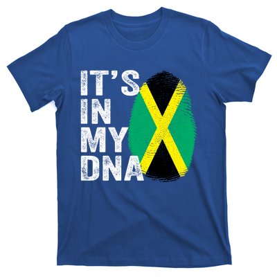 It's In My Dna Jamaican Flag Jamaica Fingerprint Gift T-Shirt