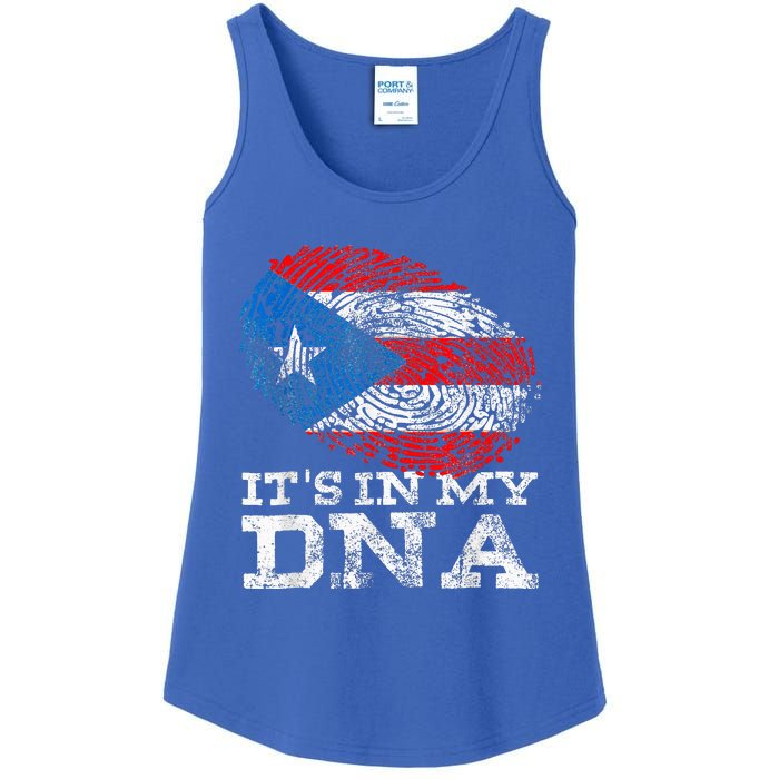 Its In My DNA Puerto Rico Rican Hispanic Heritage Month Ladies Essential Tank