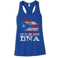 Its In My DNA Puerto Rico Rican Hispanic Heritage Month Women's Racerback Tank