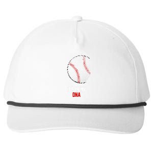 It's In My DNA Baseball Lover Snapback Five-Panel Rope Hat