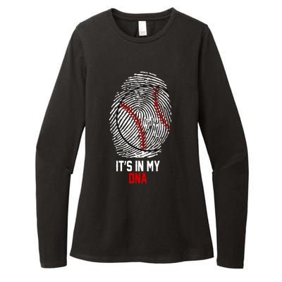 It's In My DNA Baseball Lover Womens CVC Long Sleeve Shirt