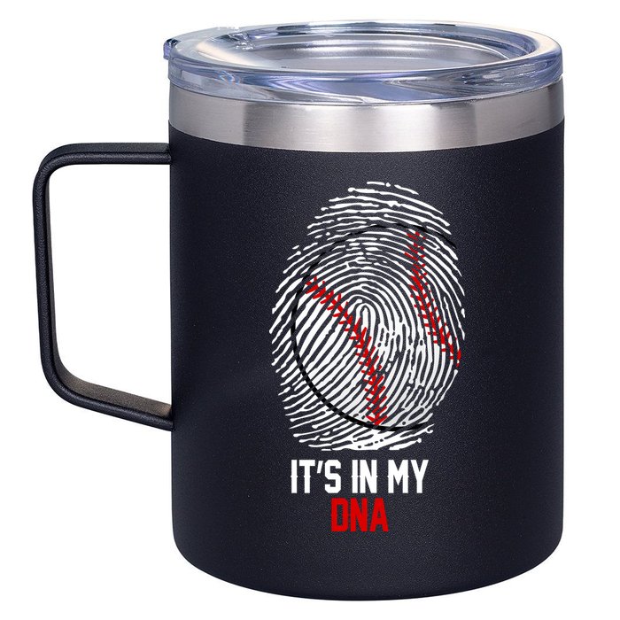 It's In My DNA Baseball Lover 12oz Stainless Steel Coffee Mug