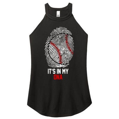 It's In My DNA Baseball Lover Women's Perfect Tri Rocker Tank