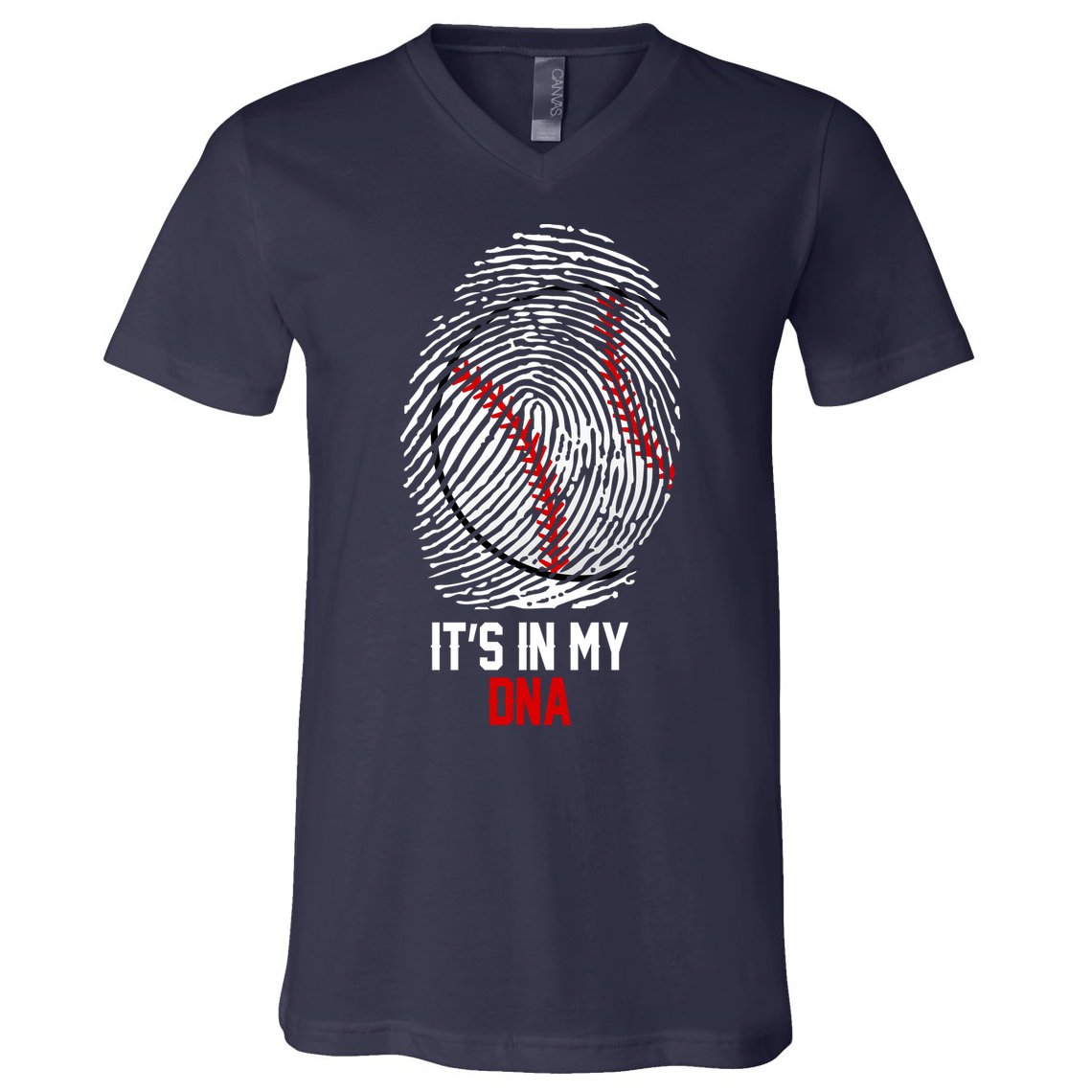 It's In My DNA Baseball Lover V-Neck T-Shirt