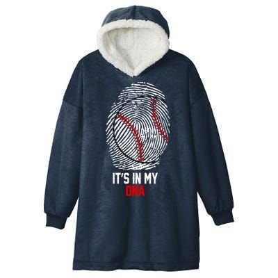It's In My DNA Baseball Lover Hooded Wearable Blanket