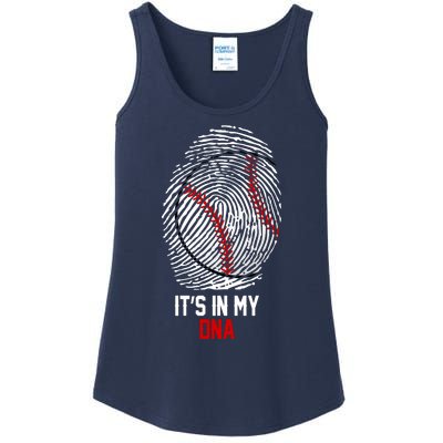 It's In My DNA Baseball Lover Ladies Essential Tank