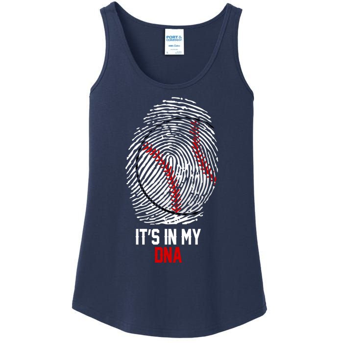 It's In My DNA Baseball Lover Ladies Essential Tank