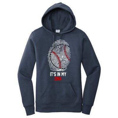 It's In My DNA Baseball Lover Women's Pullover Hoodie