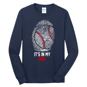 It's In My DNA Baseball Lover Tall Long Sleeve T-Shirt