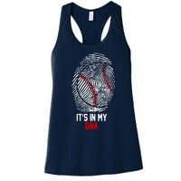 It's In My DNA Baseball Lover Women's Racerback Tank