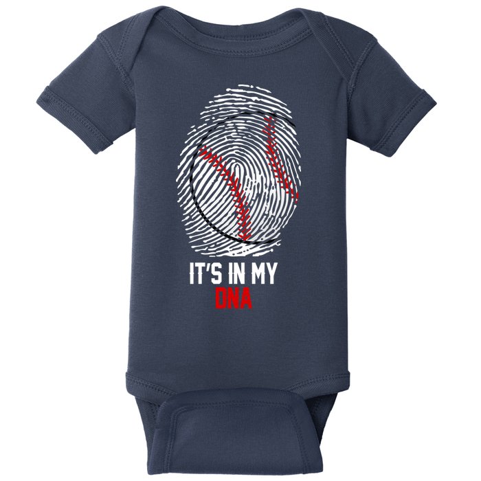 It's In My DNA Baseball Lover Baby Bodysuit