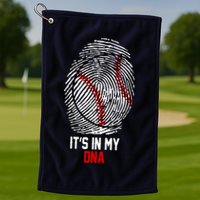 It's In My DNA Baseball Lover Golf Towel
