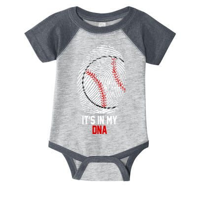 It's In My DNA Baseball Lover Infant Baby Jersey Bodysuit