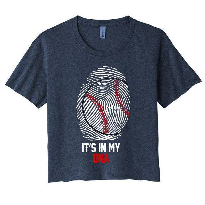 It's In My DNA Baseball Lover Crop Top