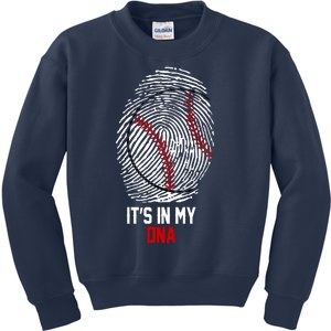 It's In My DNA Baseball Lover Kids Sweatshirt