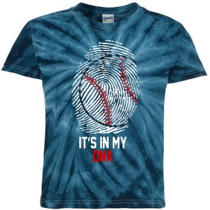 It's In My DNA Baseball Lover Kids Tie-Dye T-Shirt