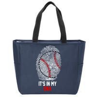 It's In My DNA Baseball Lover Zip Tote Bag