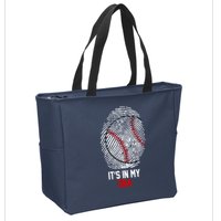 It's In My DNA Baseball Lover Zip Tote Bag
