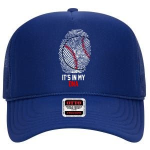 It's In My DNA Baseball Lover High Crown Mesh Back Trucker Hat