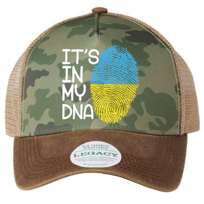 It's In My DNA Ukraine Fingerprint Legacy Tie Dye Trucker Hat