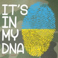 It's In My DNA Ukraine Fingerprint Legacy Tie Dye Trucker Hat