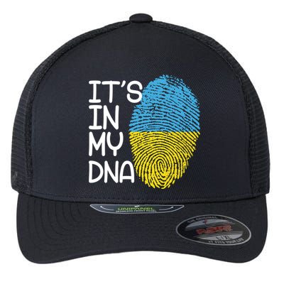 It's In My DNA Ukraine Fingerprint Flexfit Unipanel Trucker Cap