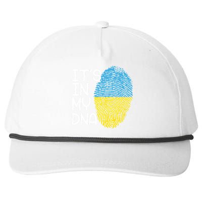 It's In My DNA Ukraine Fingerprint Snapback Five-Panel Rope Hat