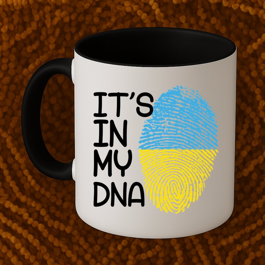 It's In My DNA Ukraine Fingerprint Mug