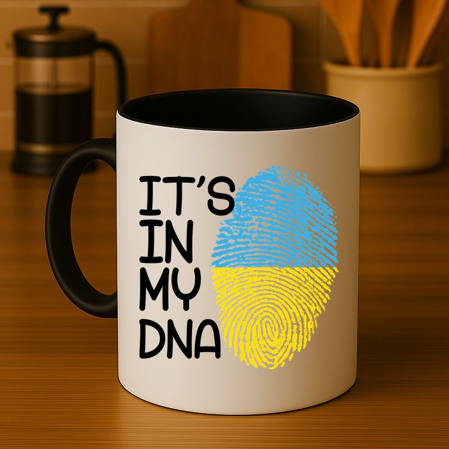 It's In My DNA Ukraine Fingerprint Mug