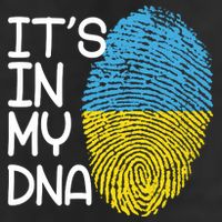 It's In My DNA Ukraine Fingerprint Microfiber Hand Towel