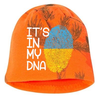 It's In My DNA Ukraine Fingerprint Kati - Camo Knit Beanie