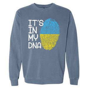 It's In My DNA Ukraine Fingerprint Garment-Dyed Sweatshirt