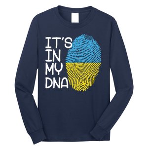 It's In My DNA Ukraine Fingerprint Long Sleeve Shirt