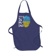 It's In My DNA Ukraine Fingerprint Full-Length Apron With Pockets