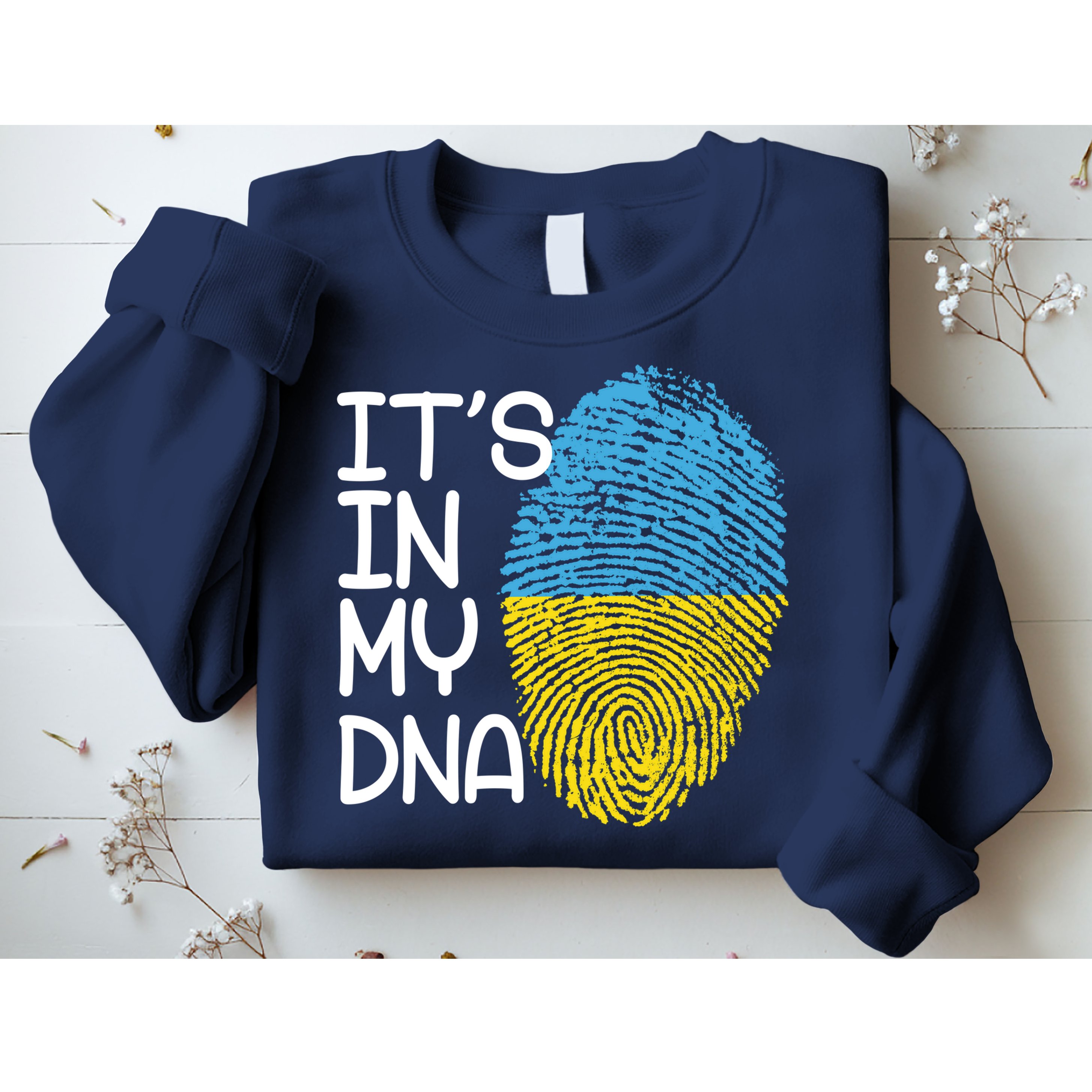 It's In My DNA Ukraine Fingerprint Sweatshirt