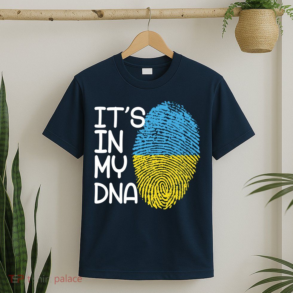 It's In My DNA Ukraine Fingerprint T-Shirt