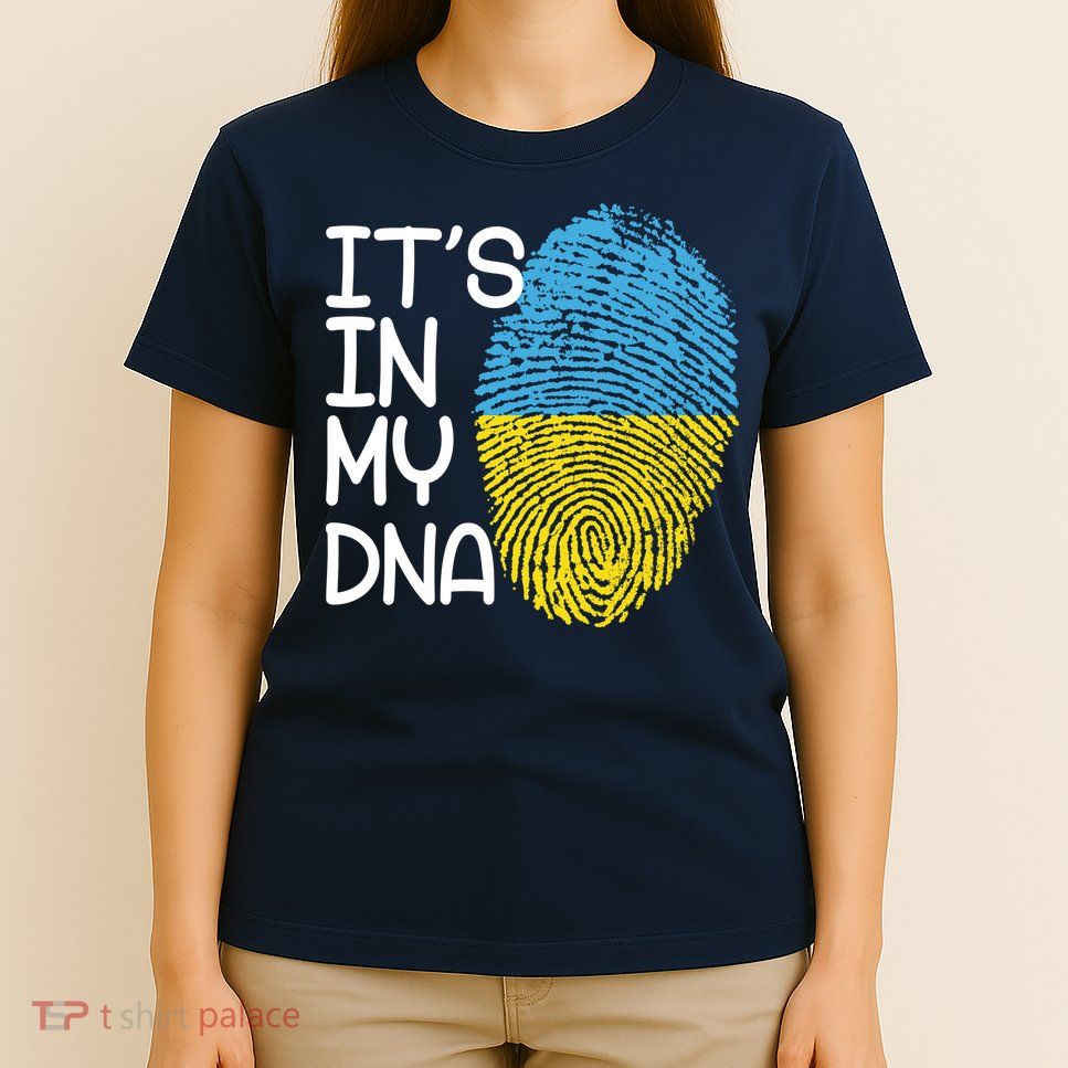 It's In My DNA Ukraine Fingerprint T-Shirt