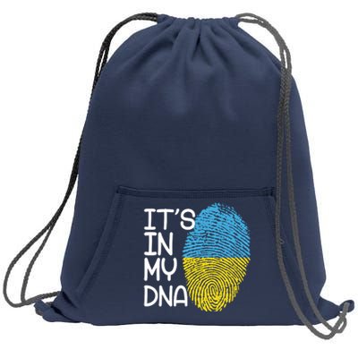 It's In My DNA Ukraine Fingerprint Sweatshirt Cinch Pack Bag