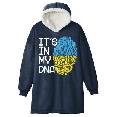 It's In My DNA Ukraine Fingerprint Hooded Wearable Blanket