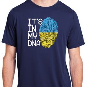 It's In My DNA Ukraine Fingerprint Adult ChromaSoft Performance T-Shirt