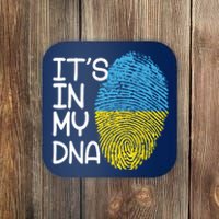 It's In My DNA Ukraine Fingerprint Coaster