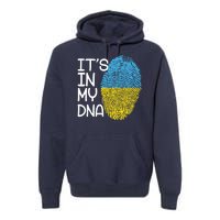 It's In My DNA Ukraine Fingerprint Premium Hoodie