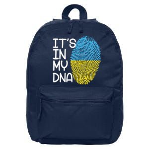 It's In My DNA Ukraine Fingerprint 16 in Basic Backpack