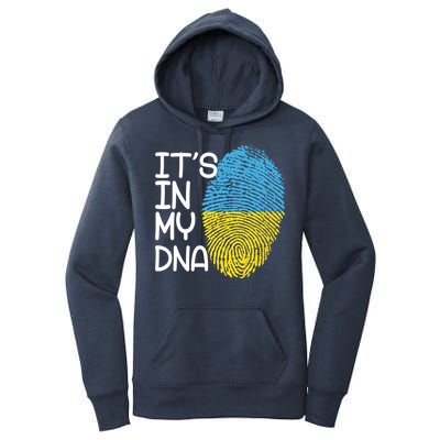 It's In My DNA Ukraine Fingerprint Women's Pullover Hoodie