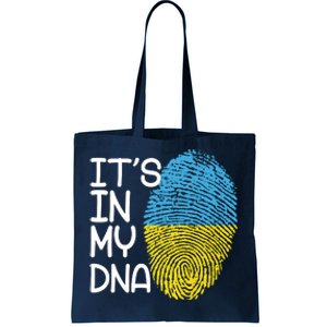 It's In My DNA Ukraine Fingerprint Tote Bag