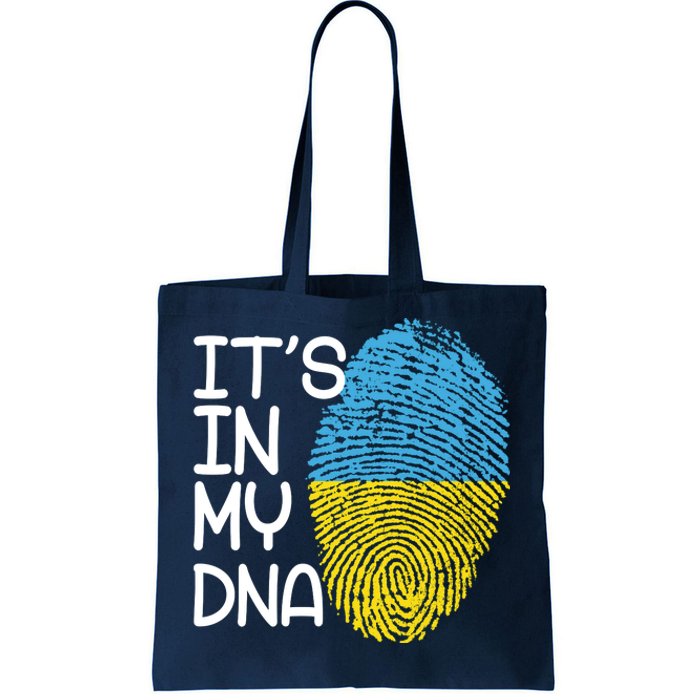 It's In My DNA Ukraine Fingerprint Tote Bag