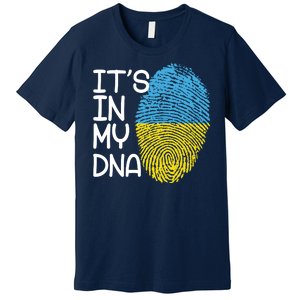 It's In My DNA Ukraine Fingerprint Premium T-Shirt