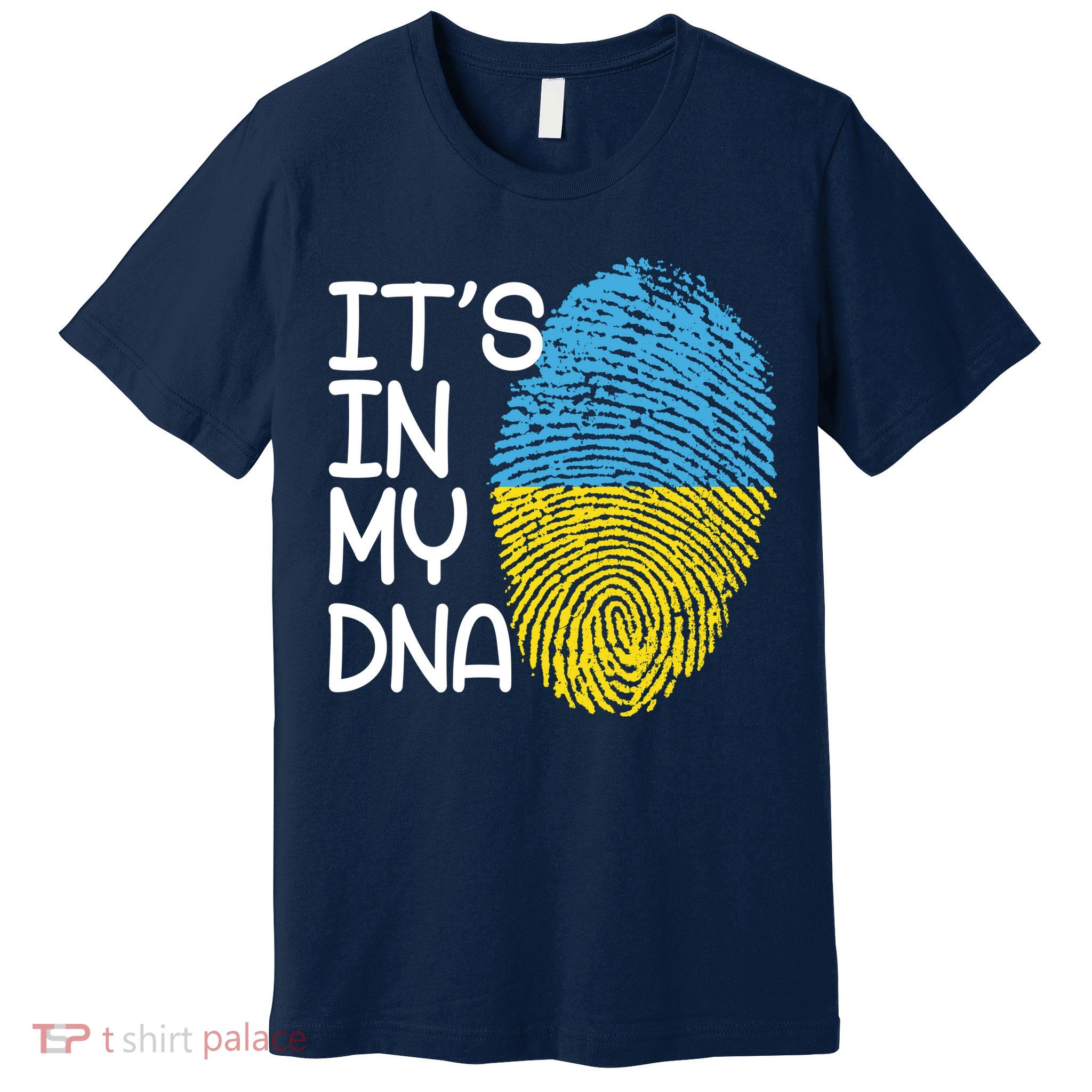 It's In My DNA Ukraine Fingerprint Premium T-Shirt